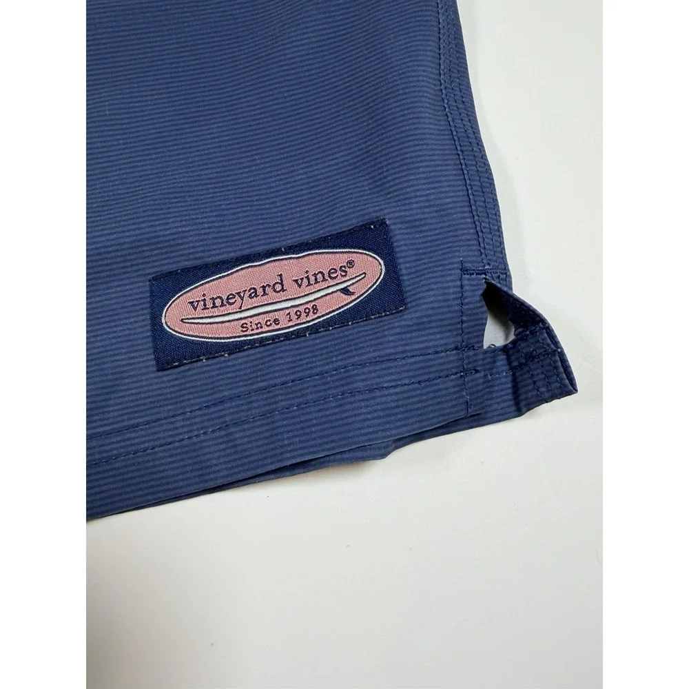 Vineyard Vines Board Shorts Mens 3XB Blue Big Island Swim Trunks Logo